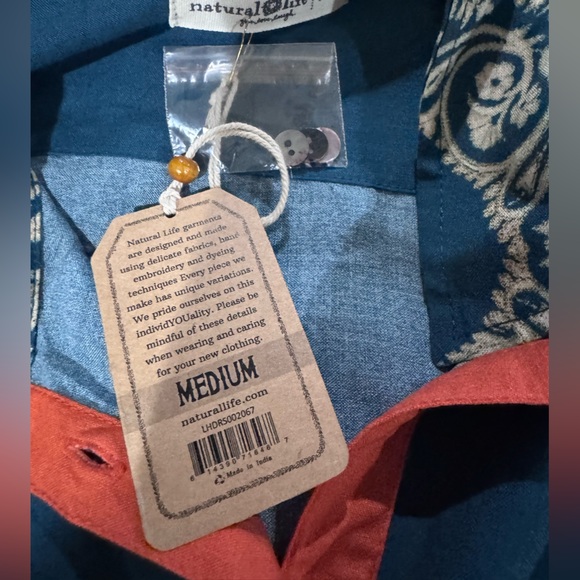 Natural Life Floral Paisley Button-Down Dress - Picture 6 of 11